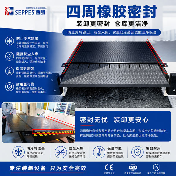 防跑冷气卸货平台，保温隔离温差，冷库装卸节能又省电